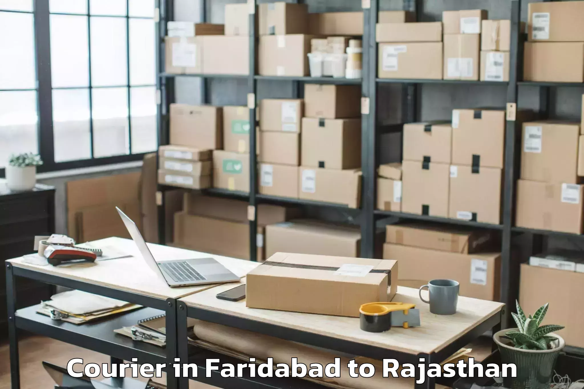 Leading Faridabad to Jagannath University Jaipur Courier Provider